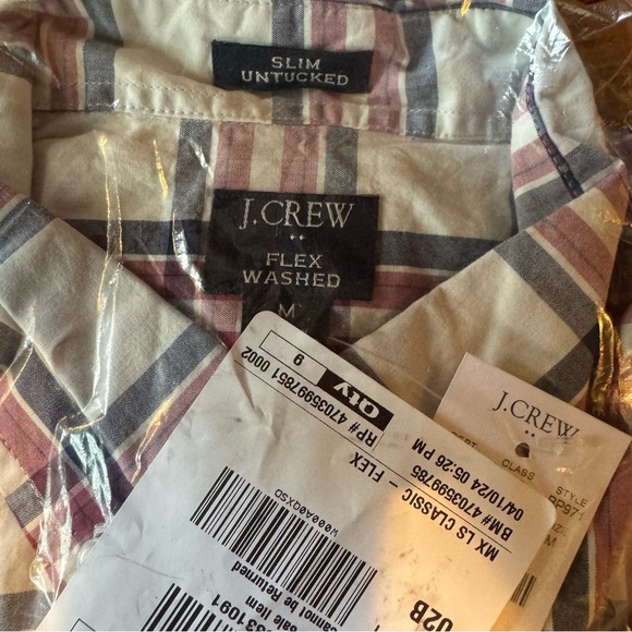 J. Crew Red and Blue Plaid Shirt - Picture 3 of 3